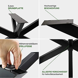 Avis Bcelec pied de table Spider en acier