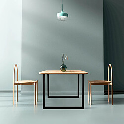 Acheter Ecd germany Pieds de table en acier - Noir