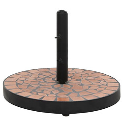 VidaXL Base de parasol terre cuite rond 12 kg