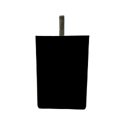 Mrg pieds de lit carrés - Noir