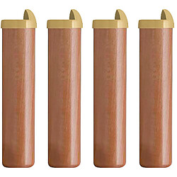 Ebac Pieds de lit bois lot de 4 - Naturel