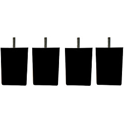 MRG Pieds carrés - H10cm - Noir