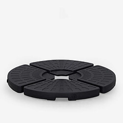 Elios parasols lot 4 bases croix parasol - Noir