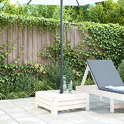 Avis vidaXL Couvercle base parasol - Blanc