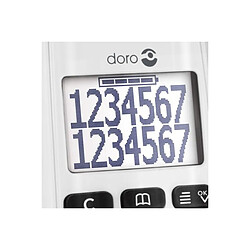 Avis Doro téléphone fixe sans fil - Blanc