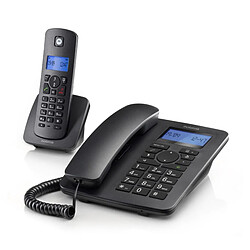 Motorola téléphone fixe sans fil - Noir