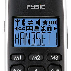 Avis Fysic téléphone fixe sans fil senior - Noir