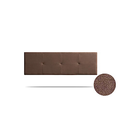 Tête de Lit Tapisée ALTEA Aqualine 130x50x5 cm - Chocolat - Moonia