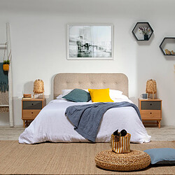 Vs venta-stock Tête de lit tapissée - Beige