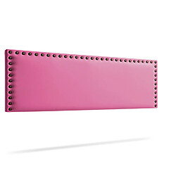 Avis Tête de Lit Tapisée MODENA Simili cuir 100x55x8 cm - Rose - Moonia