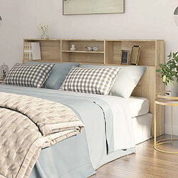 vidaXL Headboard Cabinet - Oak Sonoma 200x19x103.5 cm
