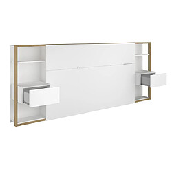 Vente-unique tête de lit MISTA - Blanc chêne pas cher