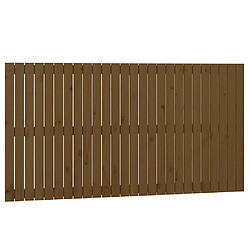 vidaXL Tête de lit murale - Marron miel 166x3x90 cm