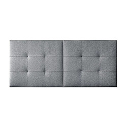 Pegane Tête de lit 160 cm tissu - Gris