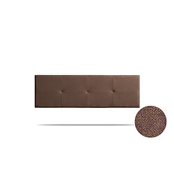 Tête de Lit Tapisée ALTEA Aqualine 160x50x5 cm - Chocolat - Moonia