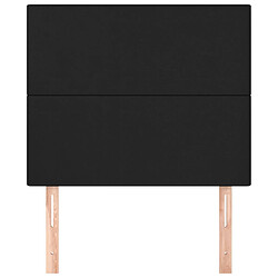 Avis vidaXL Têtes de lit - Noir - 100 x 5 x 78/88 cm