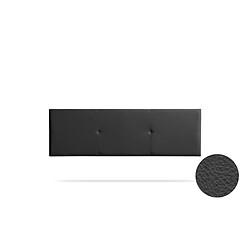 Tête de Lit Tapisée ALMA Simili cuir 160x50x5 cm - Noir - Moonia