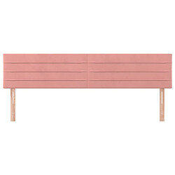 Avis vidaXL Lot de 2 Têtes de lit - Rose