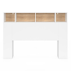 Avis Idmarket Market CLEO Tête de lit - Blanc et Hêtre