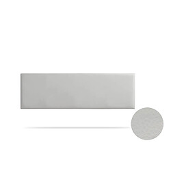 Tête de Lit Tapisée NOVA Simili cuir 130x50x5 cm - Gris Clair - Moonia