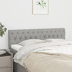 vidaXL Tête de lit Gris clair - 2 pcs 80x88 cm