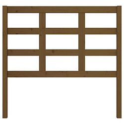 Avis vidaXL Tête de lit 105,5x4 - Marron miel