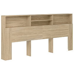 VIDAXL Armoire de tête de lit - Chêne sonoma