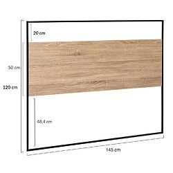 Acheter Idmarket MARKET DETROIT 145 cm - Bois et métal