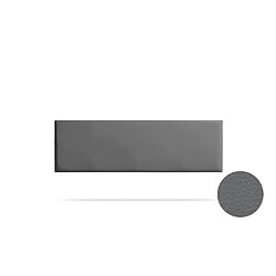 Tête de Lit Tapisée NOVA Simili cuir 130x50x5 cm - Gris Foncé - Moonia