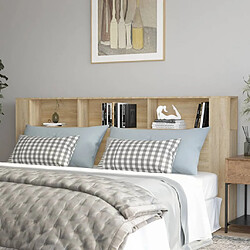 VidaXL Armoire de tête de lit - Chêne Sonoma