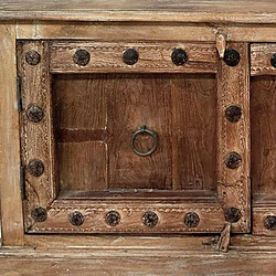 Pegane Tête de lit 160 cm simili cuir - Gris pas cher