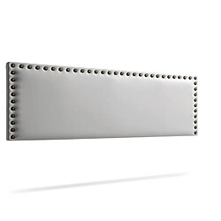 Avis Tête de Lit Tapisée MODENA Simili cuir - 170 x 55 cm - Argent - Moonia