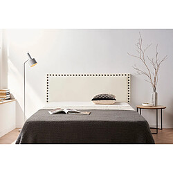 Tête de Lit Tapisée MODENA Simili cuir - 170 x 55 cm - Blanc Cassé - Moonia