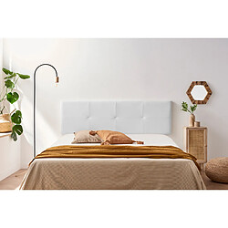 Tête de Lit Tapisée ALTEA Simili cuir 160x50x5 cm - Blanc - Moonia