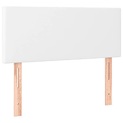 vidaXL Tête de lit 90 cm - Blanc