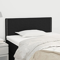 vidaXL Tête de lit - Noir Tête de lit en tissu - Pieds robustes - Hauteur ajustable - Design élégant - 80 x 5 x 78/88 cm