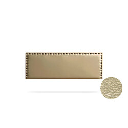 Tête de Lit Tapisée MODENA Simili cuir - 170 x 55 cm - Or - Moonia