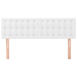 Avis Vidaxl Têtes de lit 2 pcs 72x5x78/88 cm - Blanc