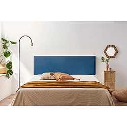 Acheter Tête de Lit Tapisée NOVA Simili cuir 115x50x5 cm - Bleu Foncé - Moonia
