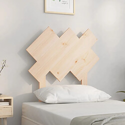 vidaXL Tête de lit Bois massif de pin Tête de lit - Bois de pin massif - Rustique - Dimensions 72,5 x 3 x 81 cm