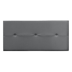 Pegane Tête de lit 160 cm simili cuir - Gris
