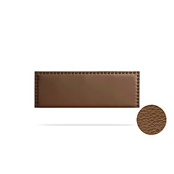 Tête de Lit Tapisée MODENA Simili cuir 160x55x8 cm - Marron - Moonia