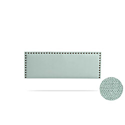 Tête de Lit Tapisée MODENA Aqualine 130x55x8 cm - Vert Aqua - Moonia