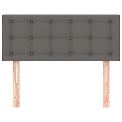 Avis vidaXL Tête de lit 90x5x78/88 cm - Gris