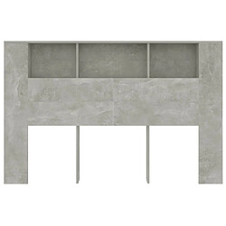 Acheter vidaXL Armoire de Tête de Lit - Gris Béton