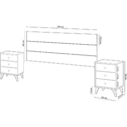 Avis Pegane Tête de lit moderne - Blanc