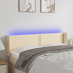 vidaXL Tête de lit LED 147 cm - Crème