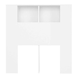 Acheter vidaXL Armoire de tête de lit - Blanc