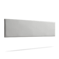 Avis Tête de Lit Tapisée NOVA Simili cuir 170x50x5 cm - Gris Clair - Moonia