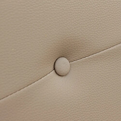 Pegane Tête de lit simili cuir - Beige
